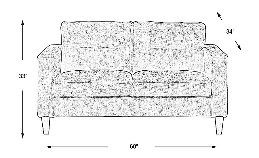 Bonavista Blue Loveseat Rooms To Go