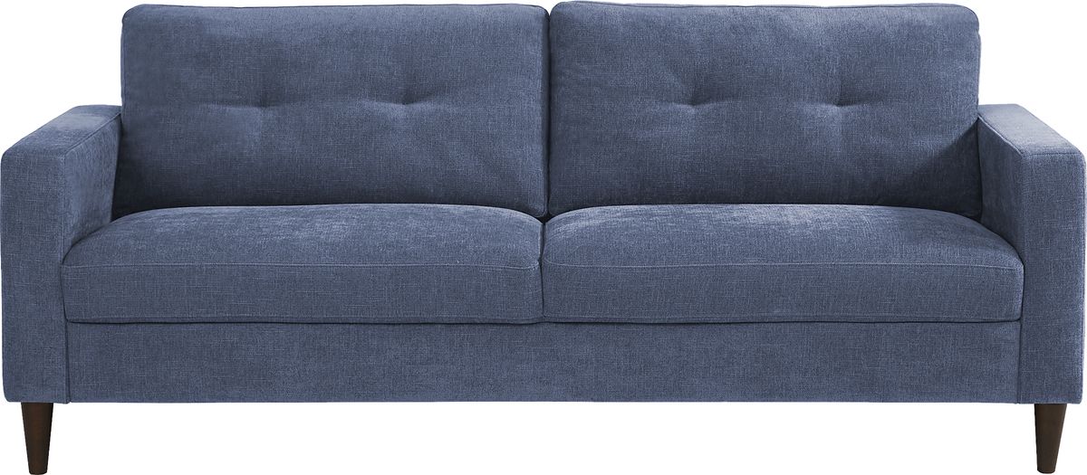 Bonavista Blue Polyester Fabric Sofa Rooms to Go