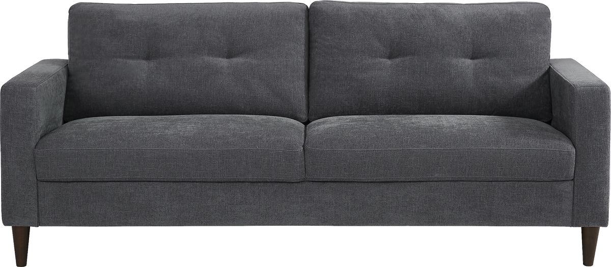 Bonavista 2 Pc Gray Polyester Fabric Living Room Set With Sofa ...