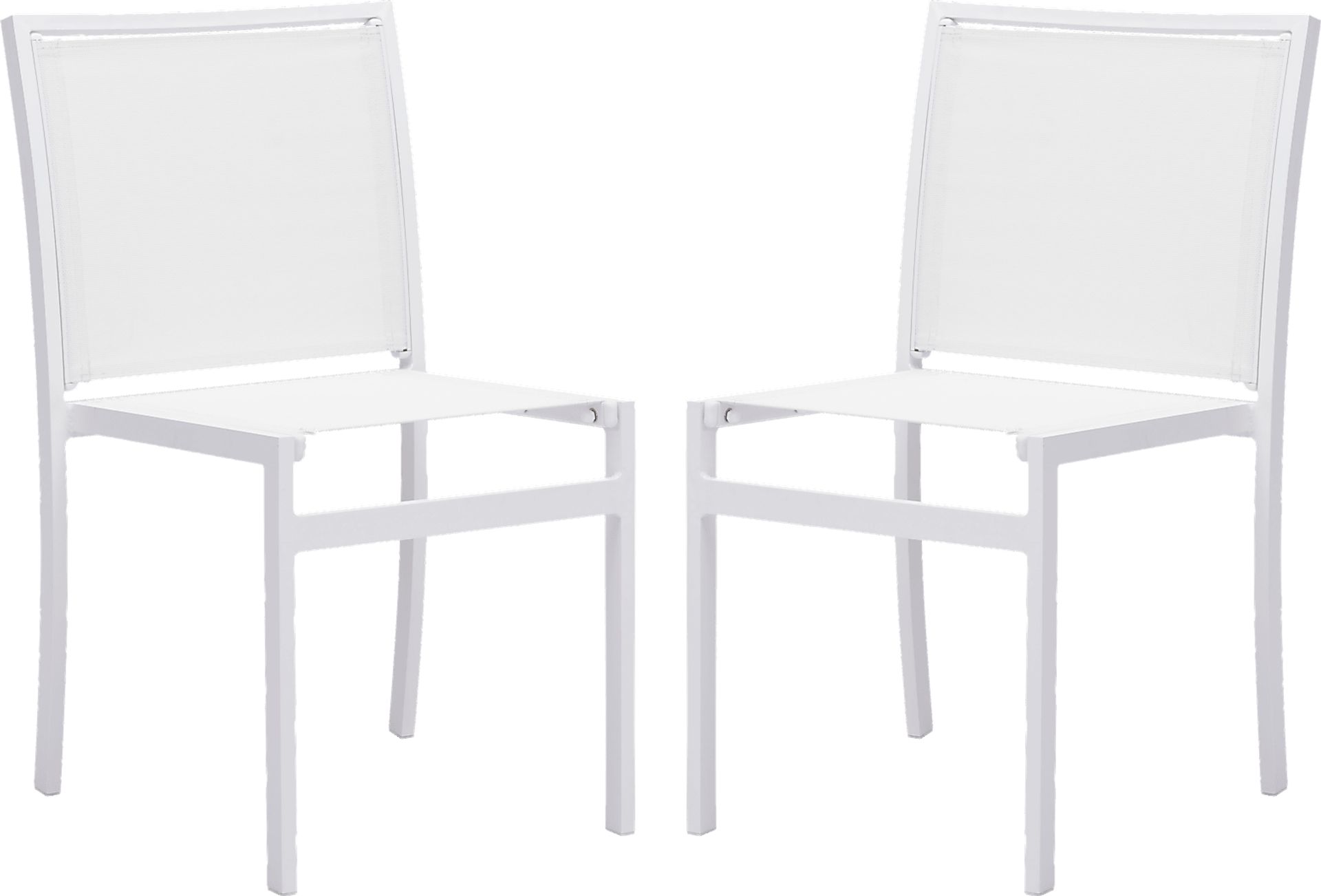 Bondi Lagoon White Outdoor Dining Chair - Image 1