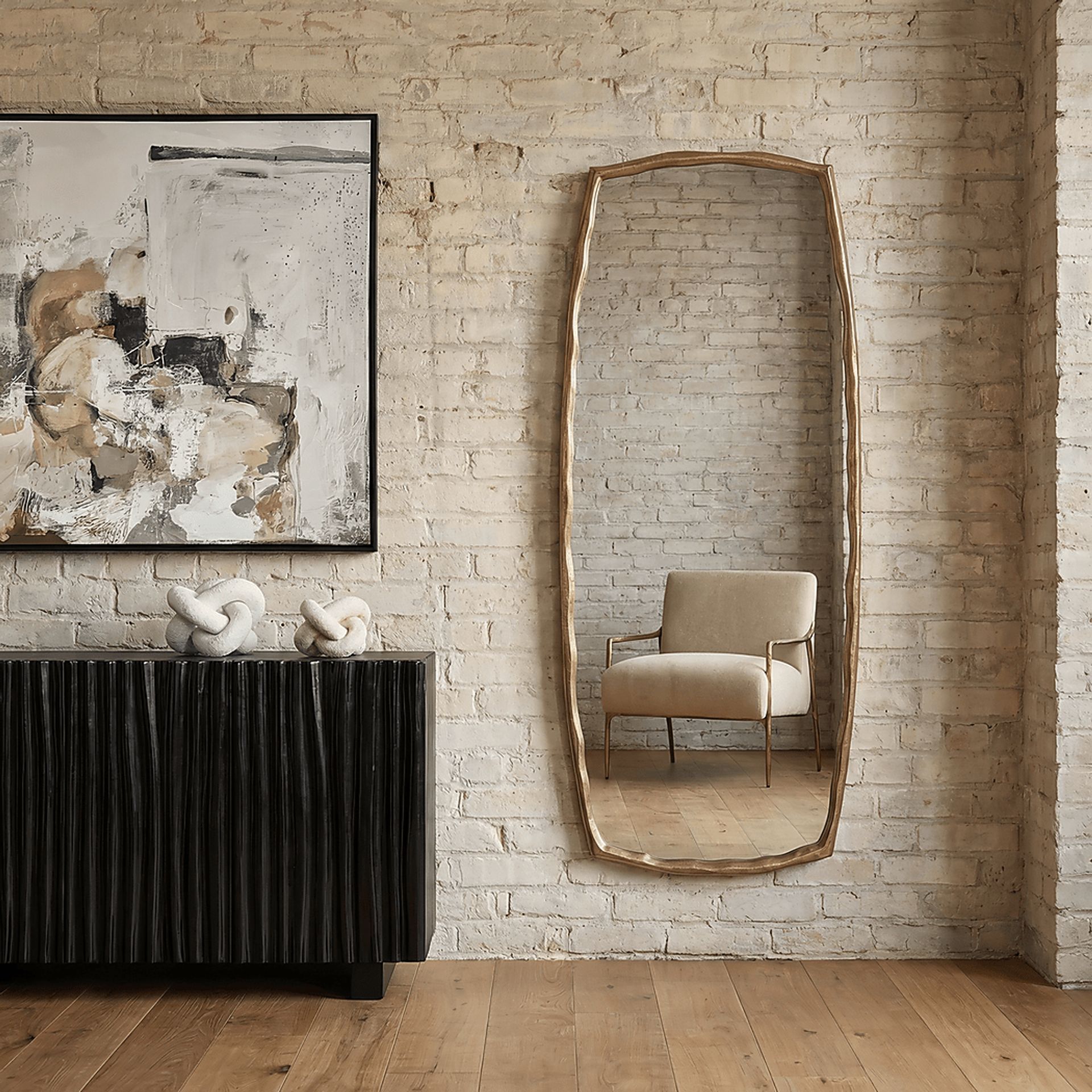 Boneear Brass Mirror - Image 2