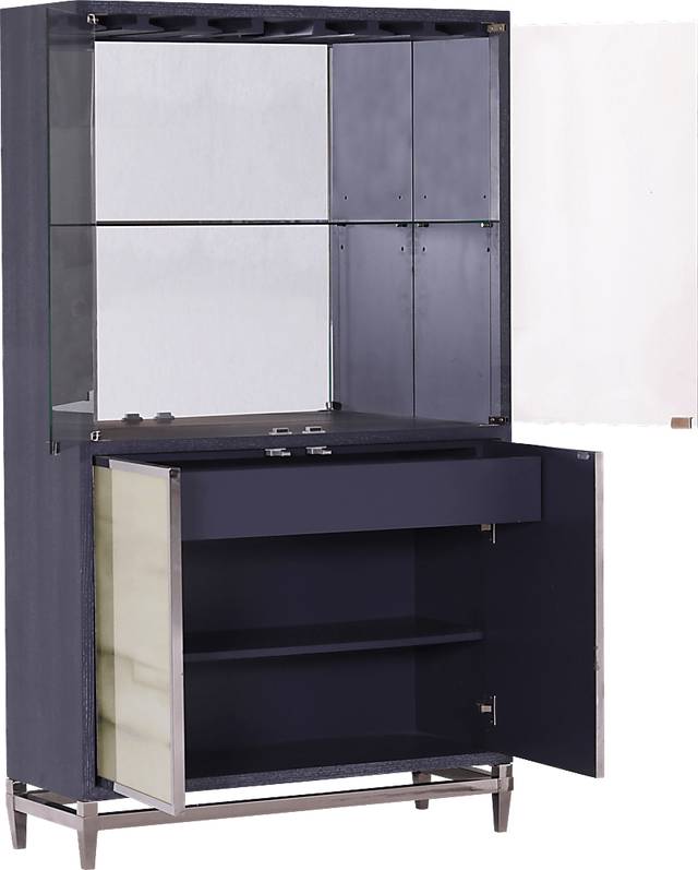 Bonham Blue Bar Cabinet - Thumbnail - Image 4