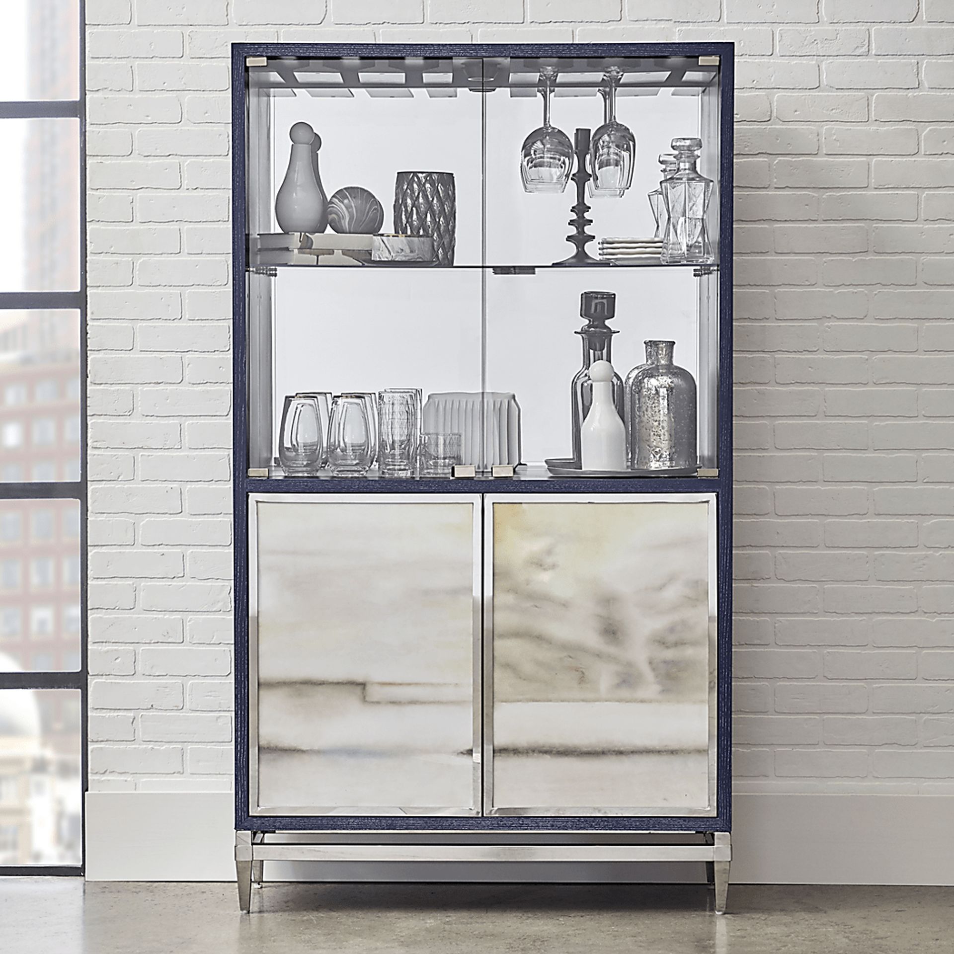Bonham Blue Bar Cabinet - Image 11