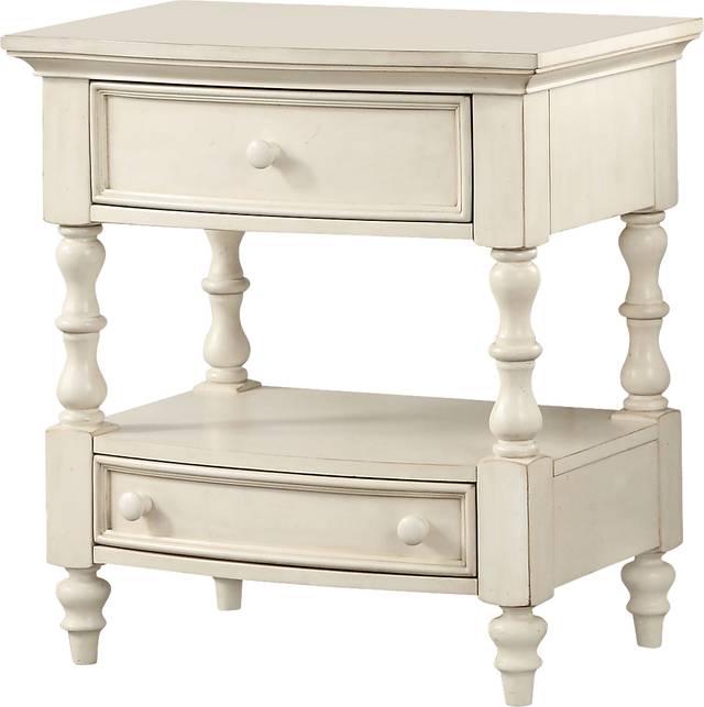 Bonisee White End Table - Thumbnail - Image 1