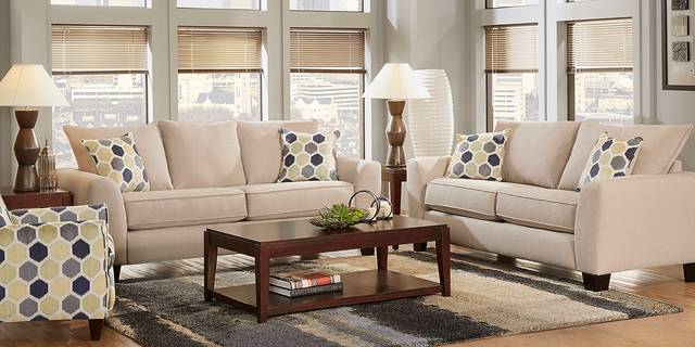 Bonita Springs 2 Pc Beige Living Room - Thumbnail - Image 1