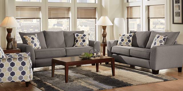 Bonita Springs 3 Pc Gray Living Room - Thumbnail - Image 1