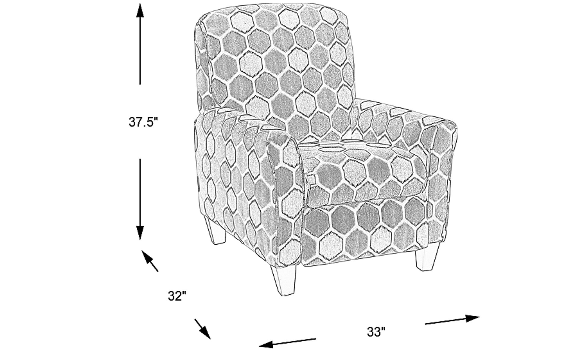Dimension Image. Please refer to the Dimension Tab on this page for dimension details.