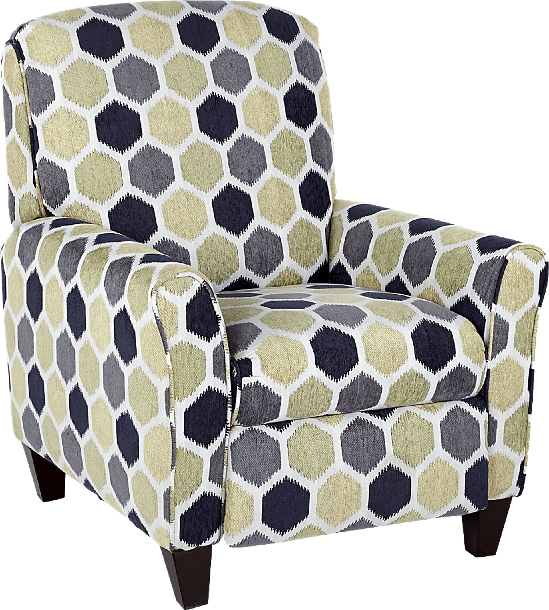 Bonita Springs Blue Accent Pushback Recliner - Image 1