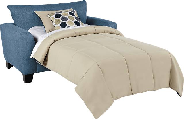 Bonita Springs Blue Gel Foam Sleeper Chair - Thumbnail - Image 2