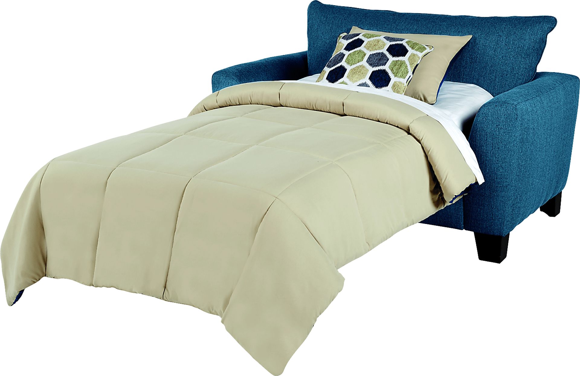 Bonita Springs Blue Sleeper Chair - Image 2