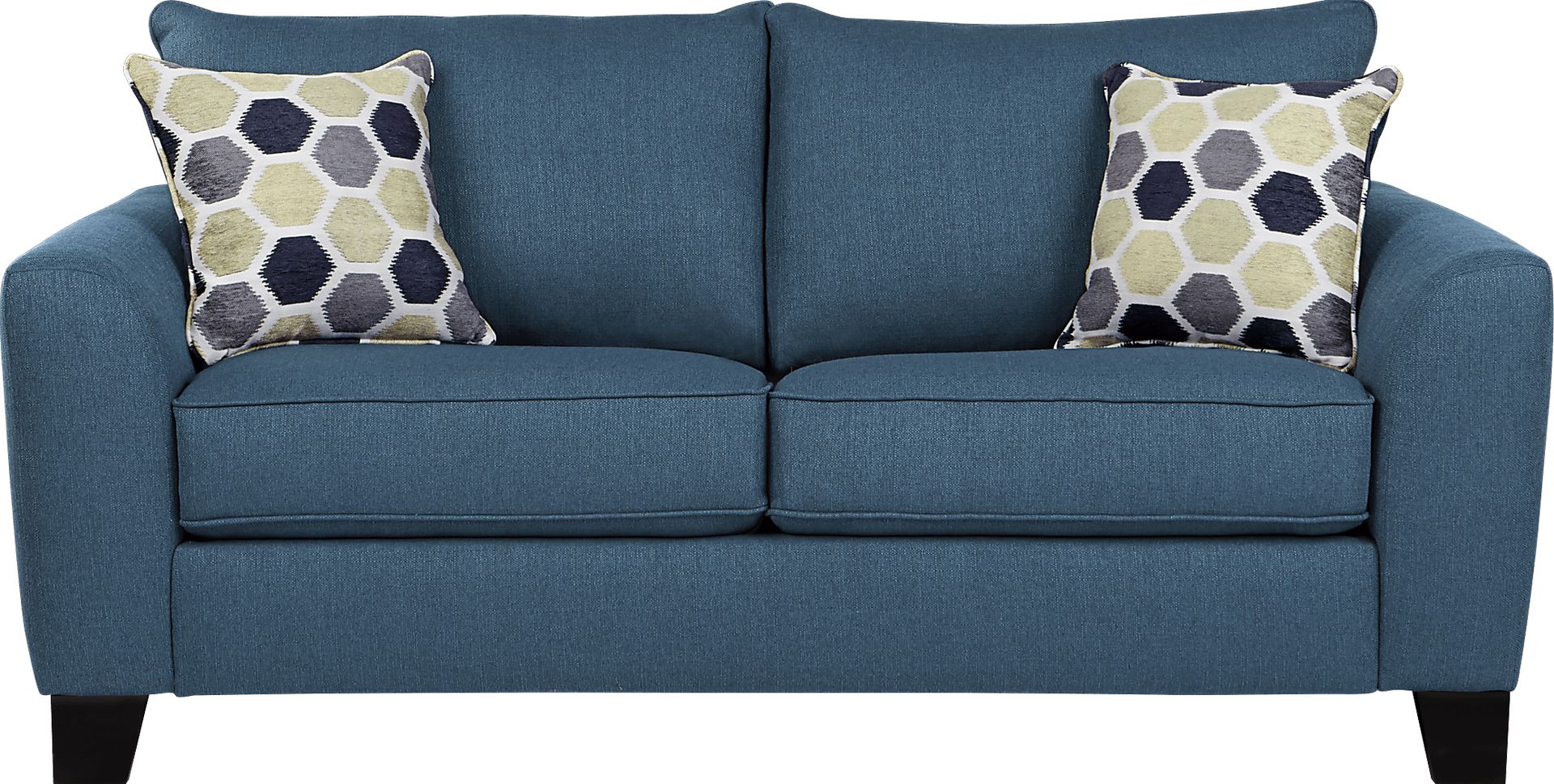 Bonita Springs Blue Sleeper Loveseat - Image 1