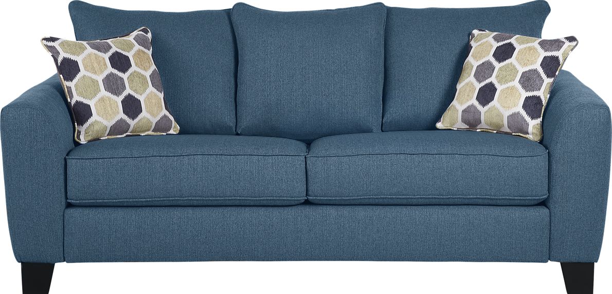 Periodic Unsatisfactory Changeable Bonita Springs Blue Sofa - Rooms To Go