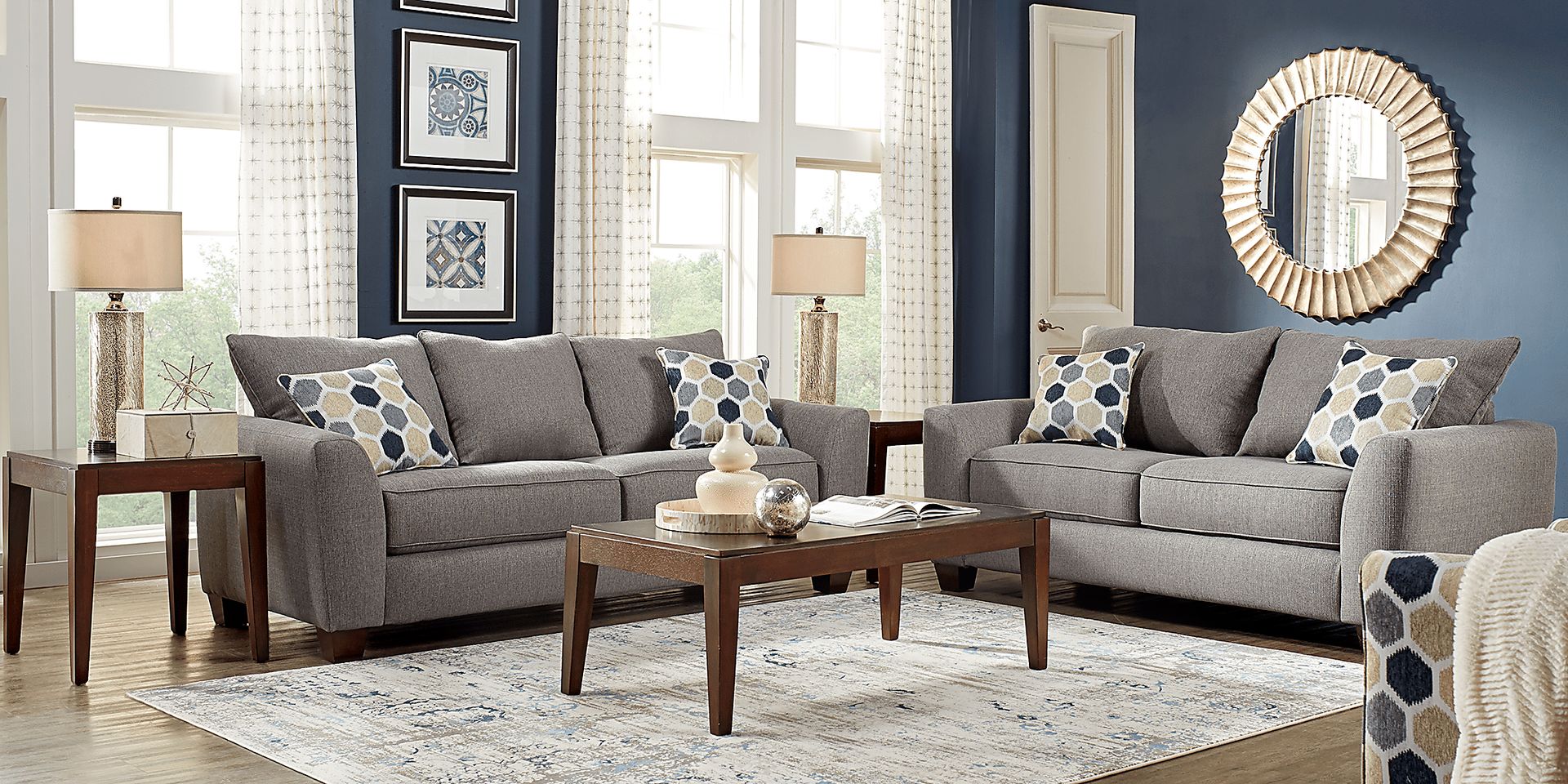 Bonita Springs Gray 5 Pc Living Room - Image 1
