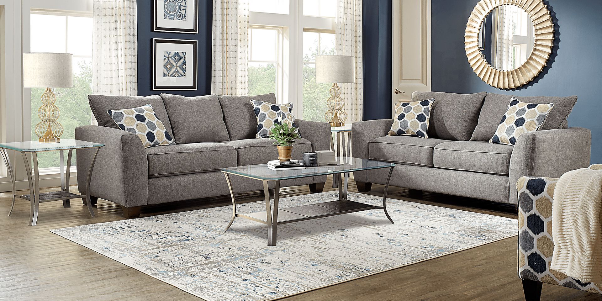 Bonita Springs Gray 8 Pc Living Room - Image 1