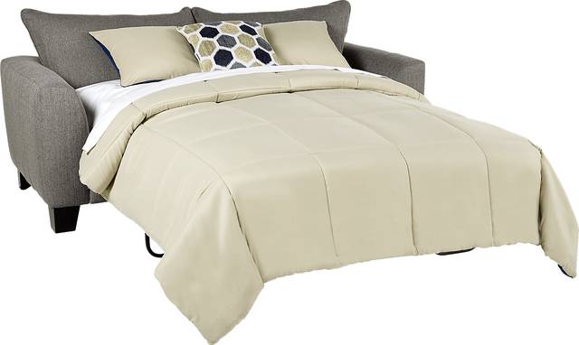 Bonita Springs Gray Sleeper Loveseat - Thumbnail - Image 2