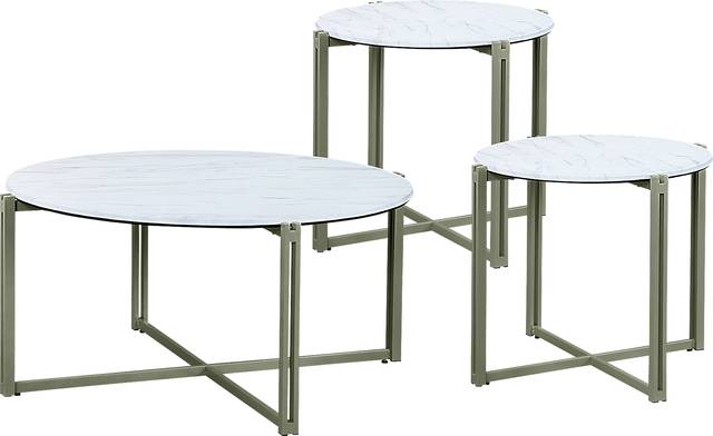 Bonito Beige 3 Pc Table Set - Thumbnail - Image 1