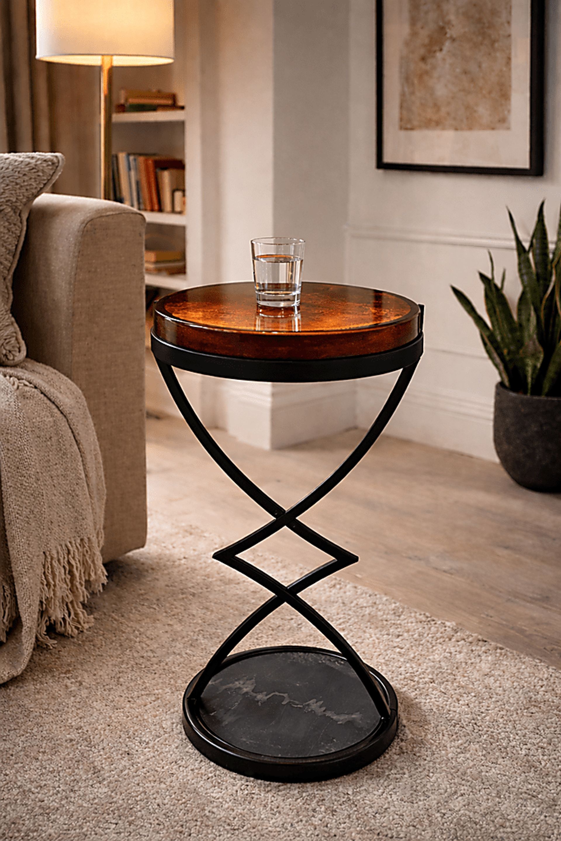 Boniwo Black/Orange Accnet Table - Image 2