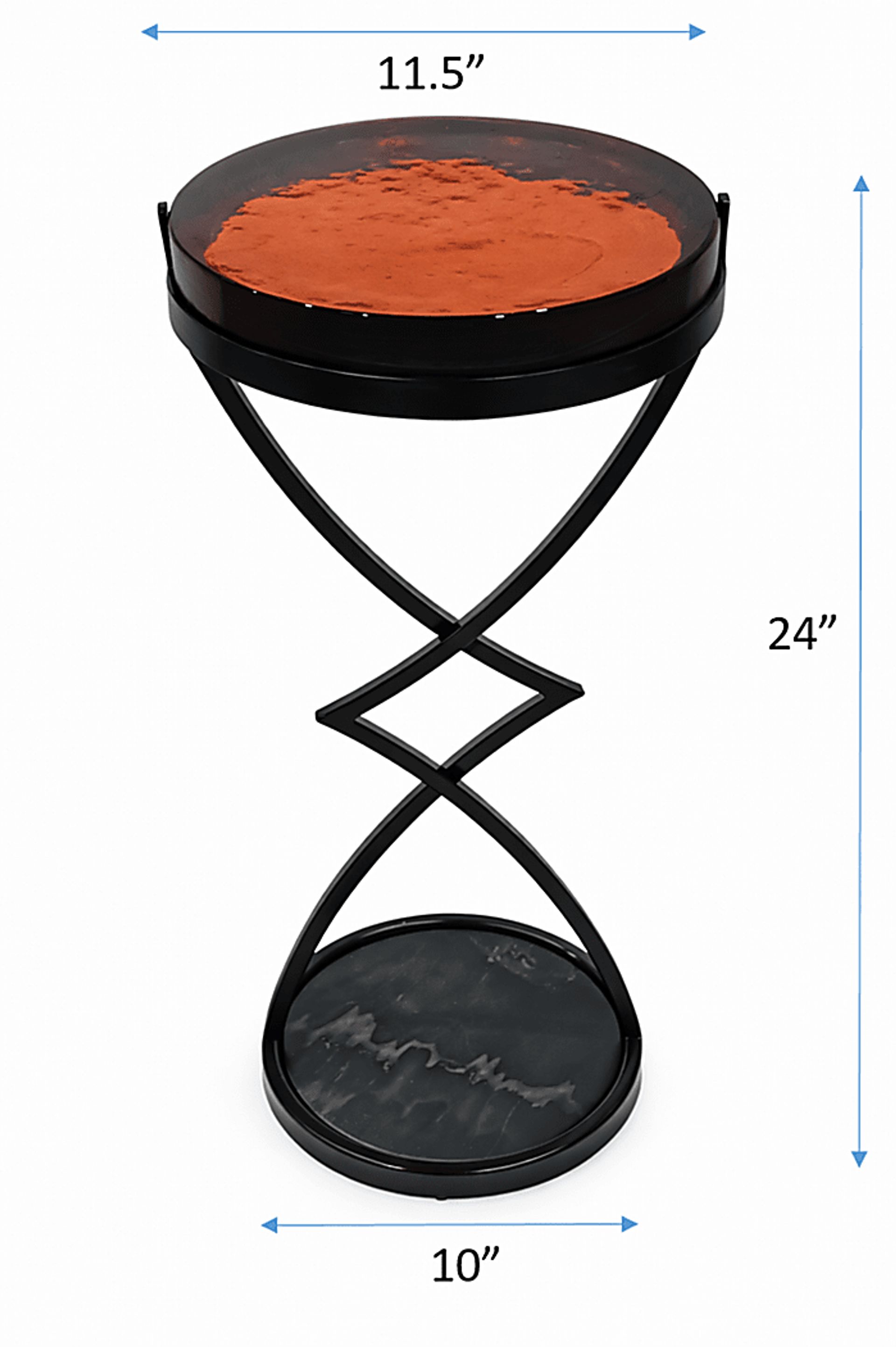 Boniwo Black/Orange Accnet Table - Image 8