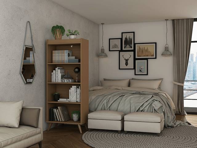 Bonnedelle Brown Bookcase - Thumbnail - Image 2