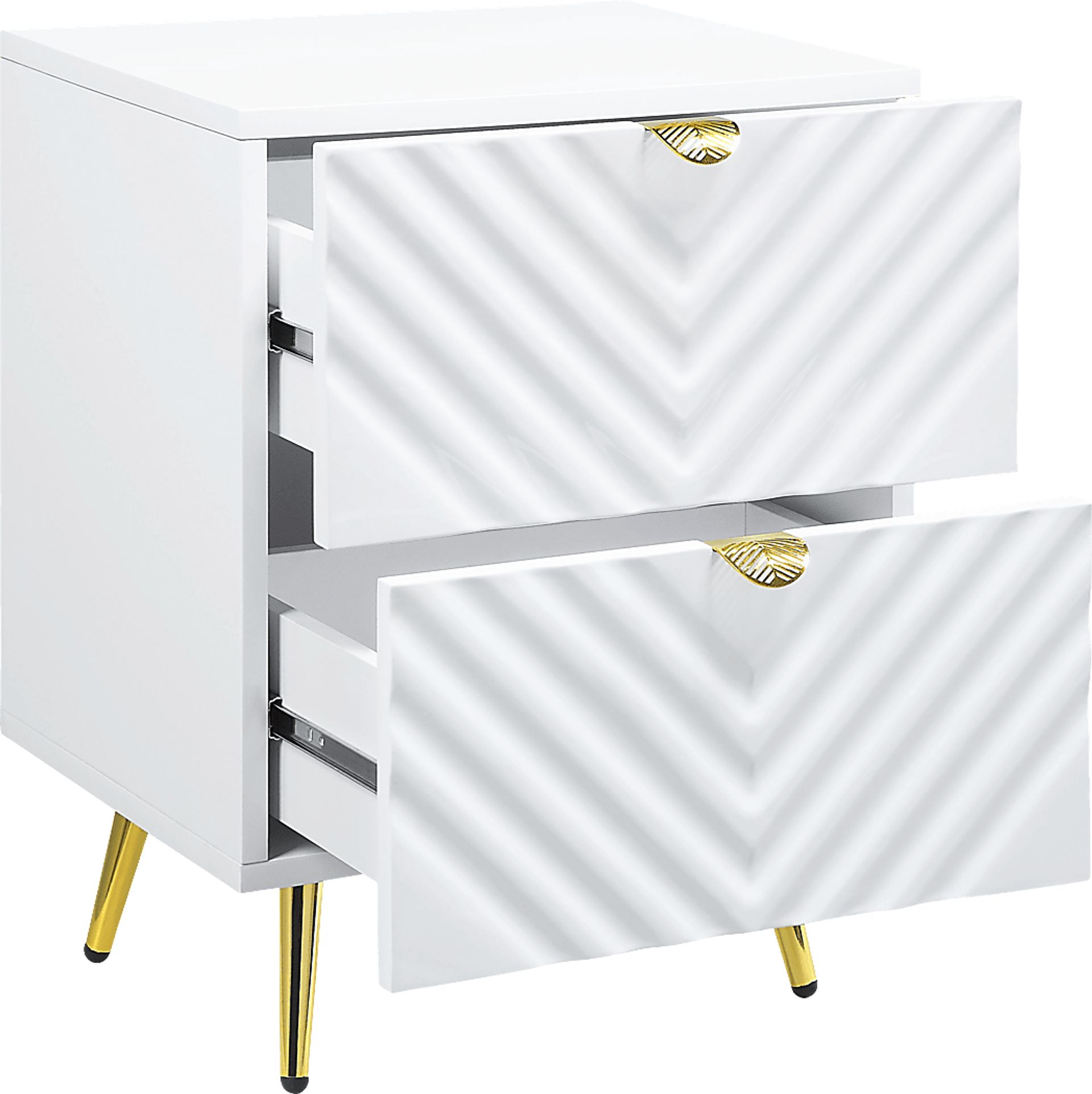 Bonvillian White Nightstand - Image 3