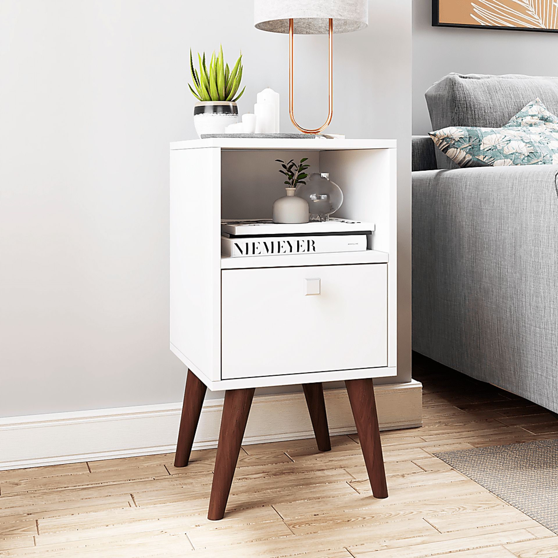 Bonvue White End Table - Image 2