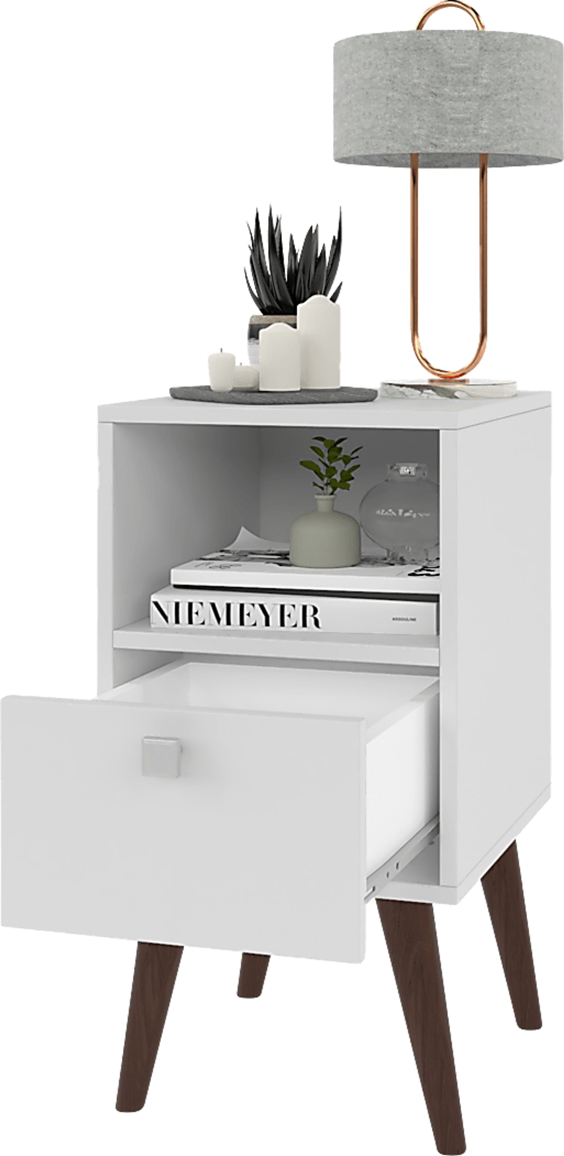 Bonvue White End Table - Image 3