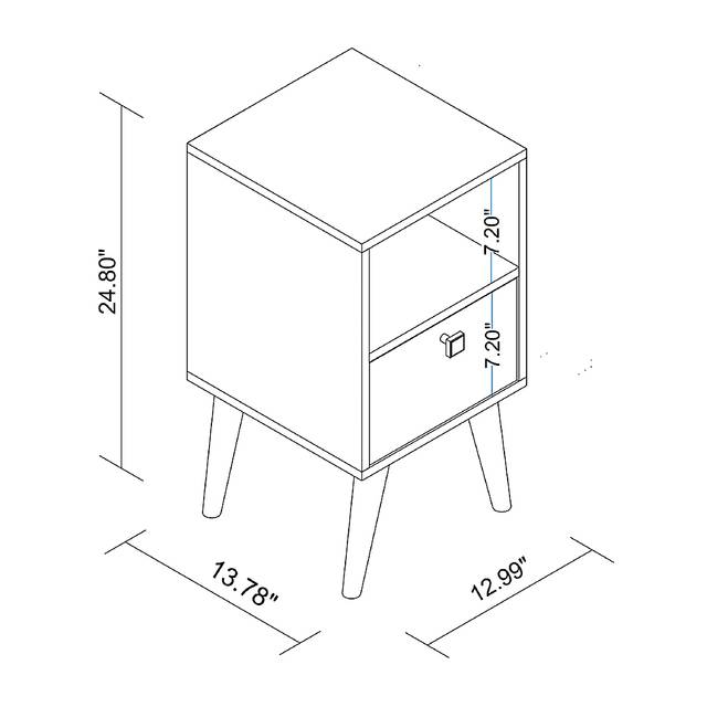 Bonvue White End Table - Thumbnail - Image 8