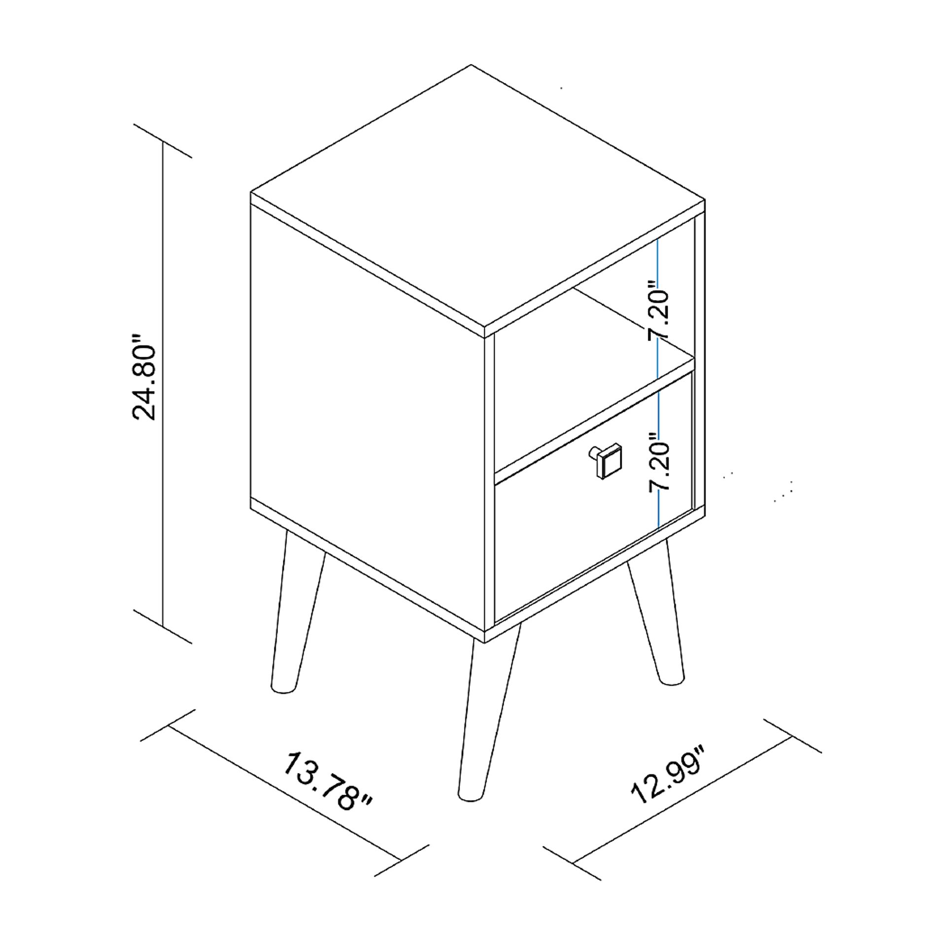 Bonvue White End Table - Image 8