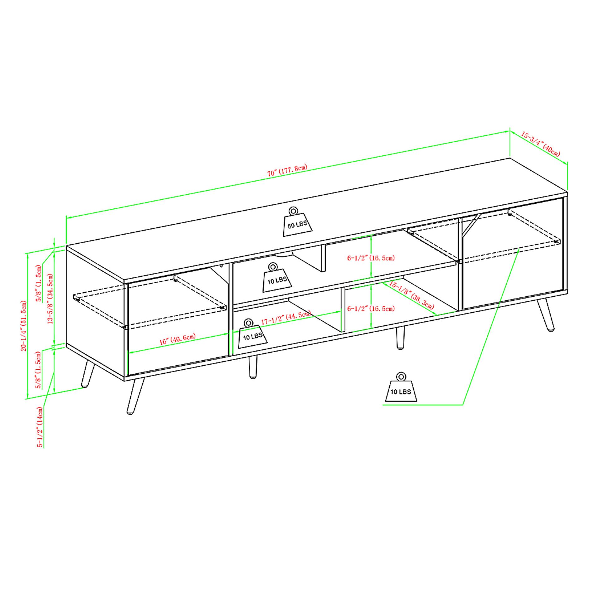 Bookwalter Black 70 in. Console - Image 6