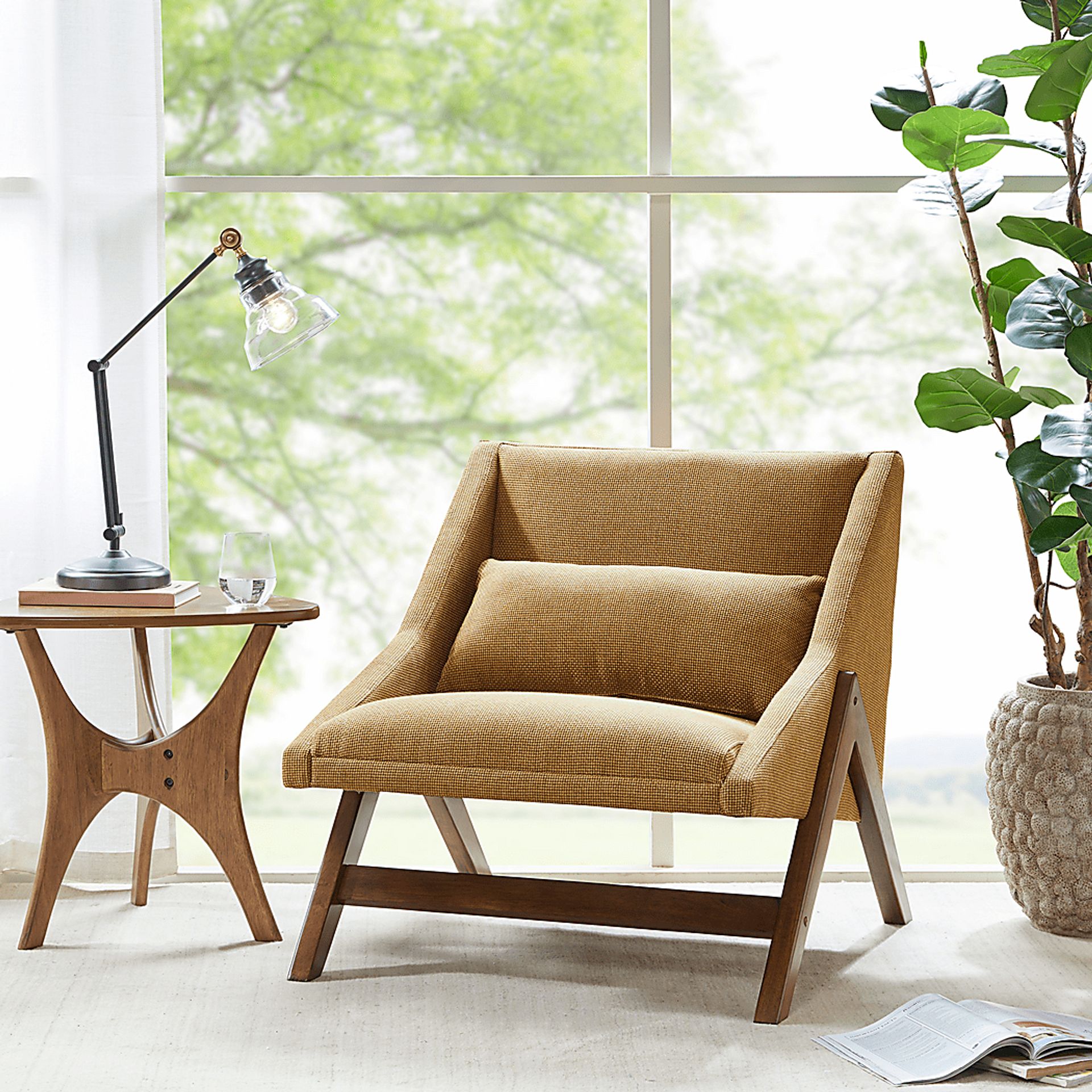 Boomerang Cove Yellow Accent Chair - Image 2