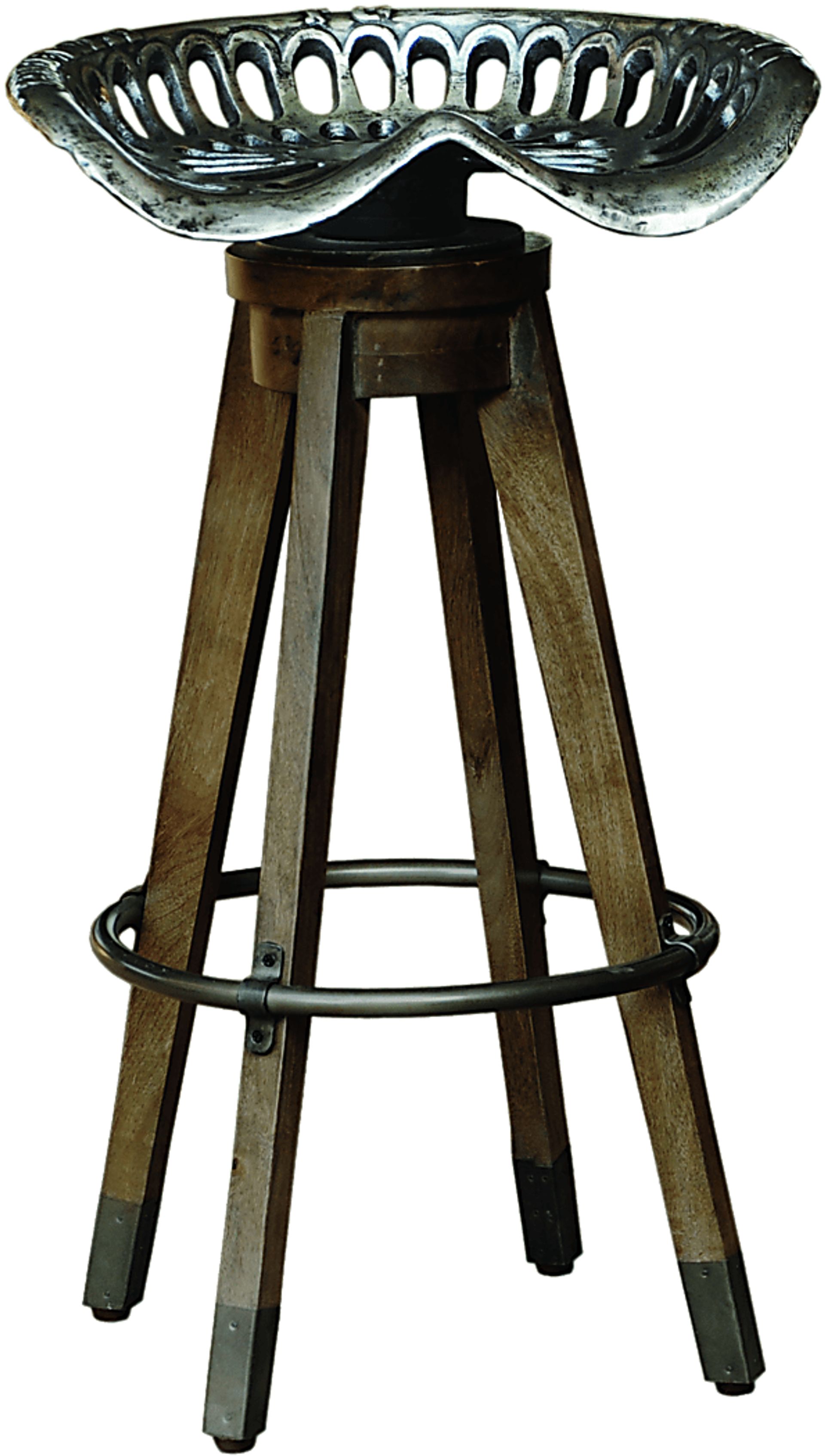 Boone Brown Swivel Barstool - Image 1