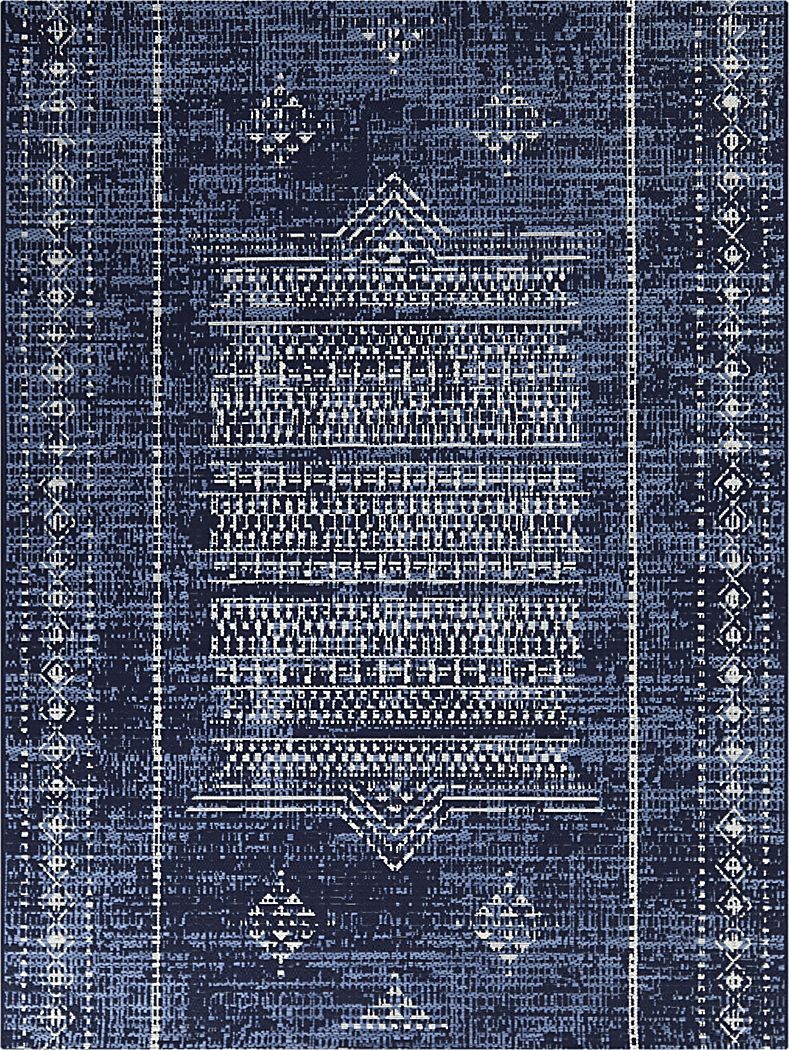 Boran Blue 7' x 10' Indoor/Outdoor Rug
