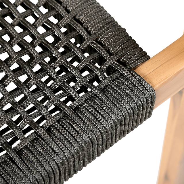 Outdoor Borbeck Black Arm Chair, Set of 2 - Thumbnail - Image 8