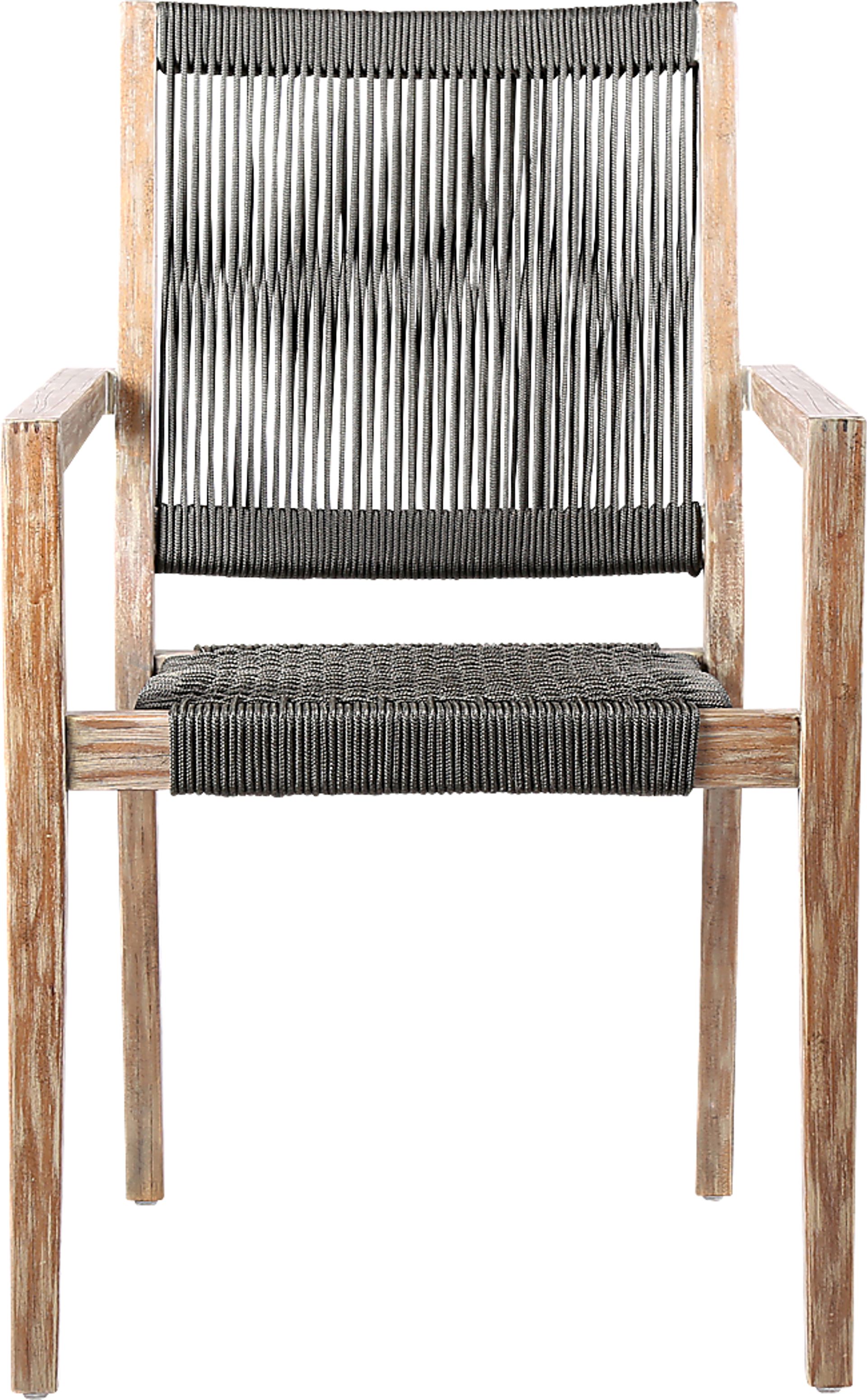 Outdoor Borbeck Black Arm Chair, Set of 2 - Image 3