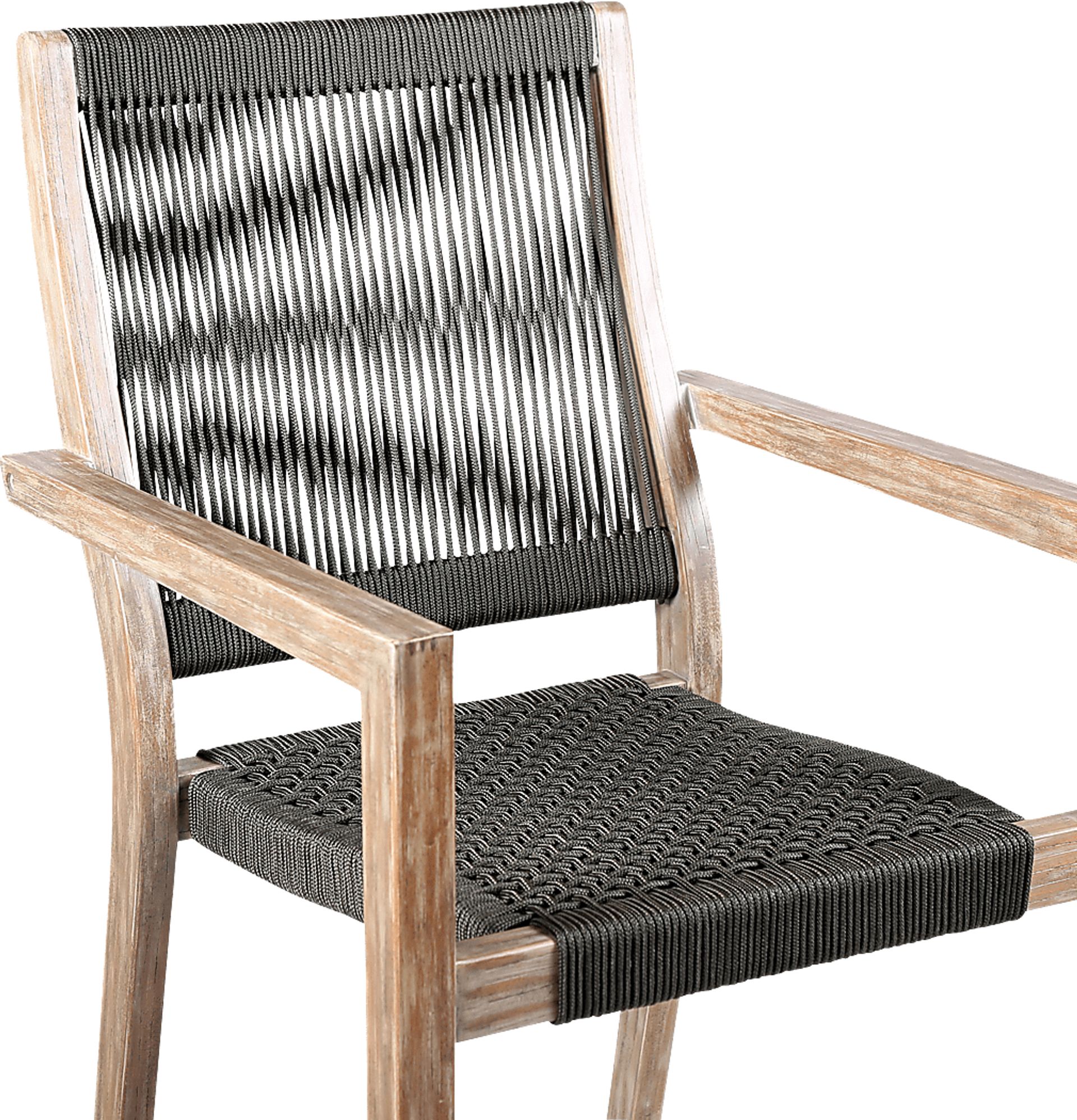 Outdoor Borbeck Black Arm Chair, Set of 2 - Image 5
