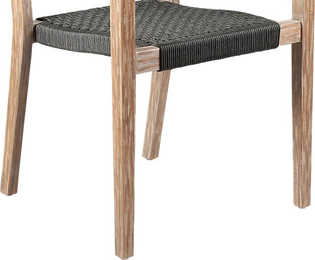 Outdoor Borbeck Black Arm Chair, Set of 2 - Thumbnail - Image 7