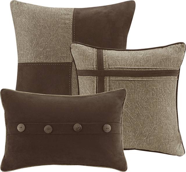 Borchard Brown 7 Pc King Comforter Set - Thumbnail - Image 6