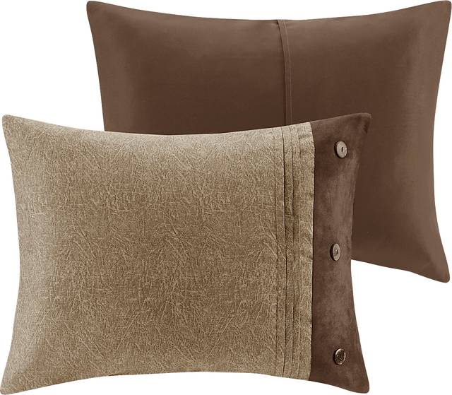 Borchard Brown 7 Pc King Comforter Set - Thumbnail - Image 7