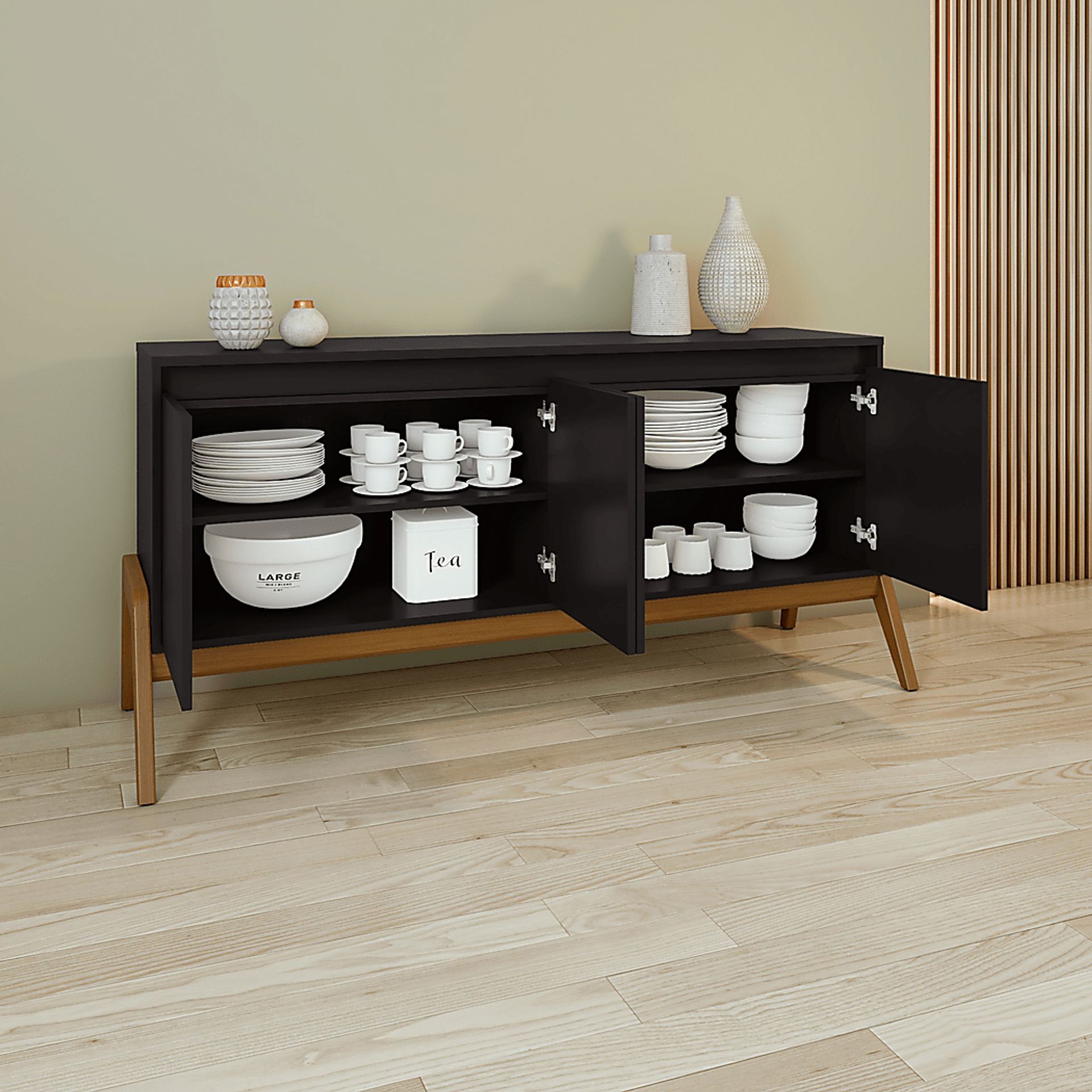 Borley II Black Sideboard - Image 3