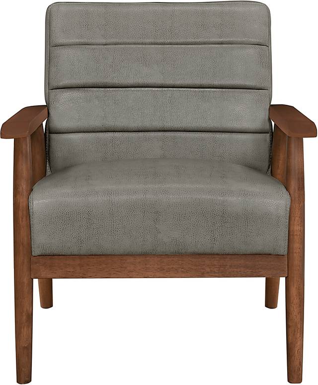 Borlyn Gray Accent Chair - Thumbnail - Image 2