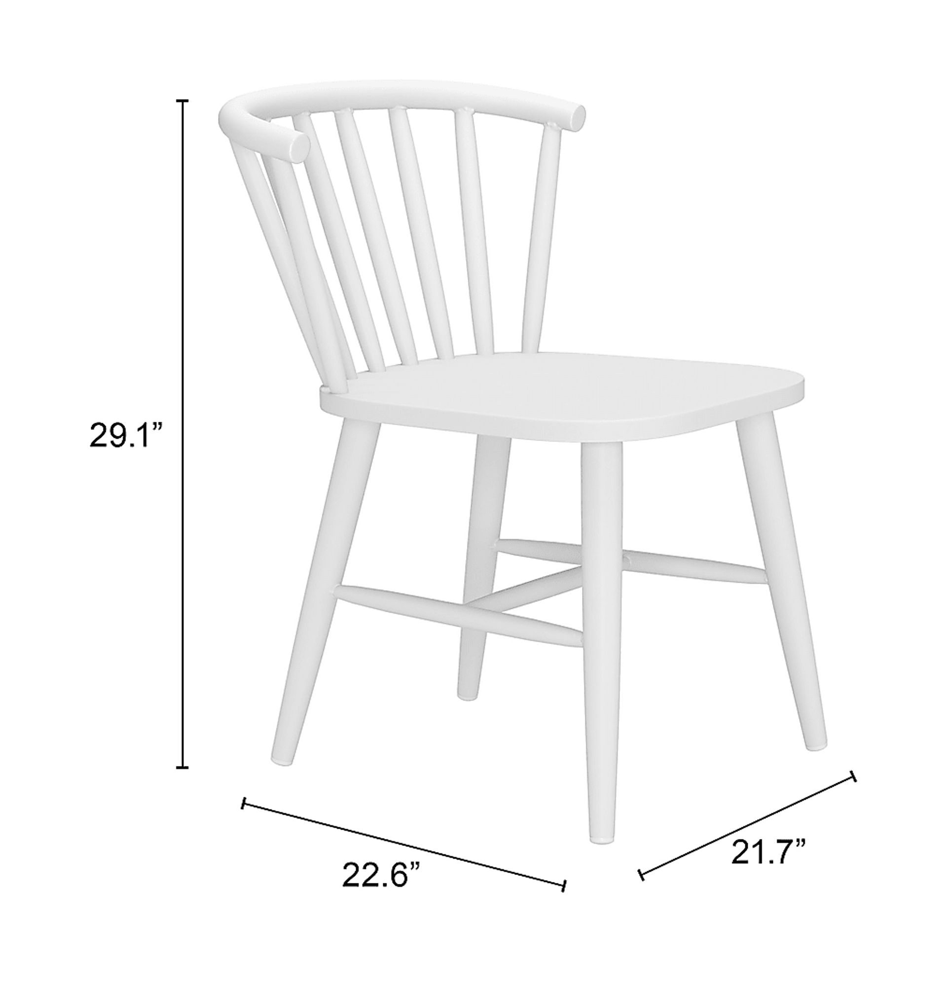Bormea White Dining Chair - Image 2