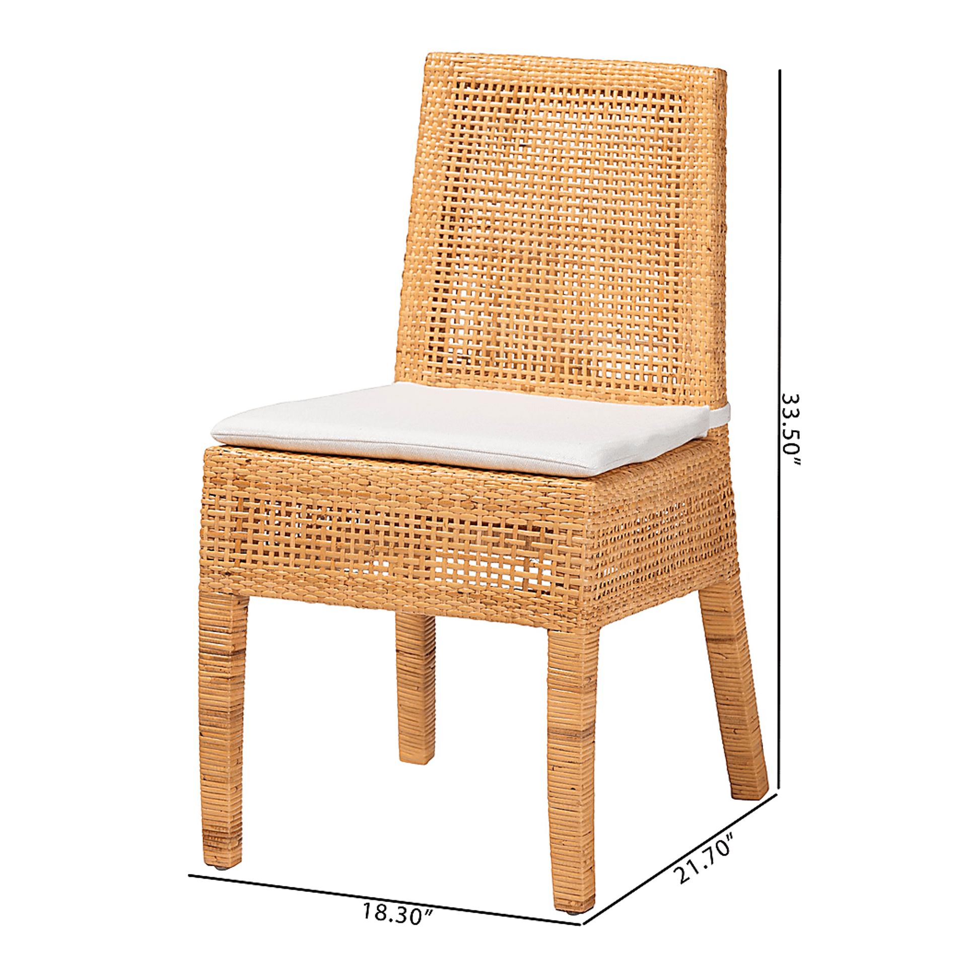 Borraclough Brown Dining Chair - Image 3