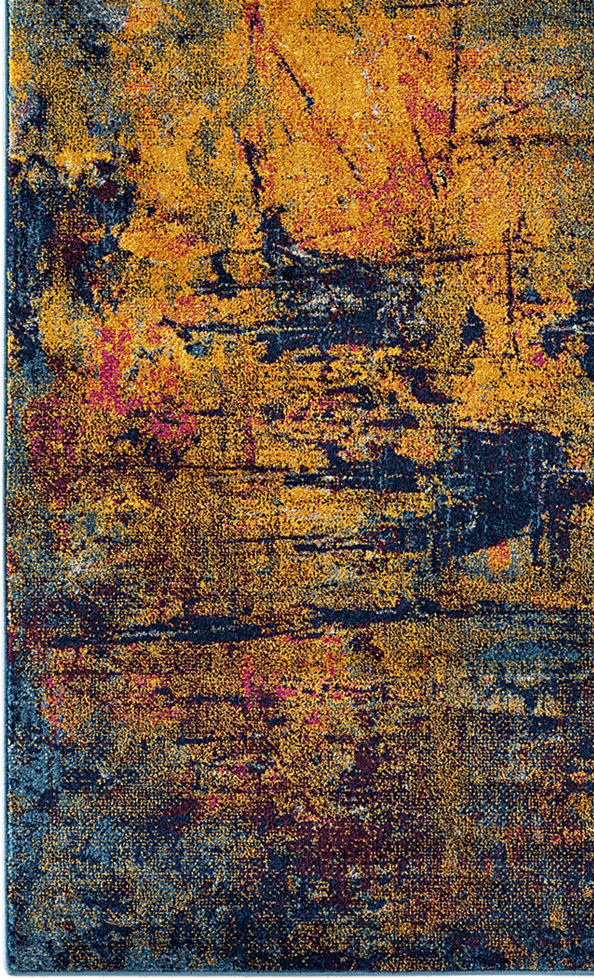 Borve Navy,Orange Blue,Orange,Red Rugs | Rooms to Go