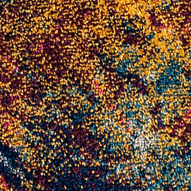 Borve Orange/Navy 5'3 x 7'6 Rug - Thumbnail - Image 5