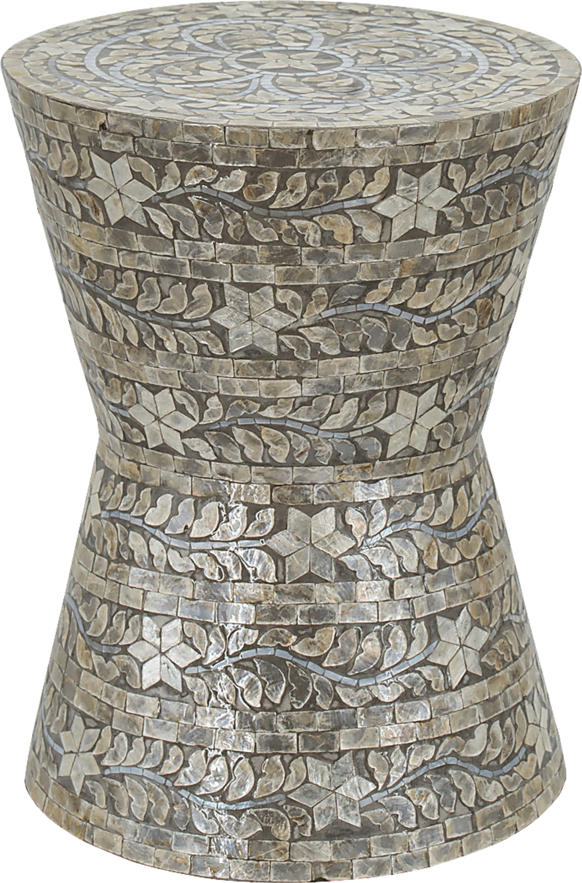 Boseck Cream Accent Stool - Image 1
