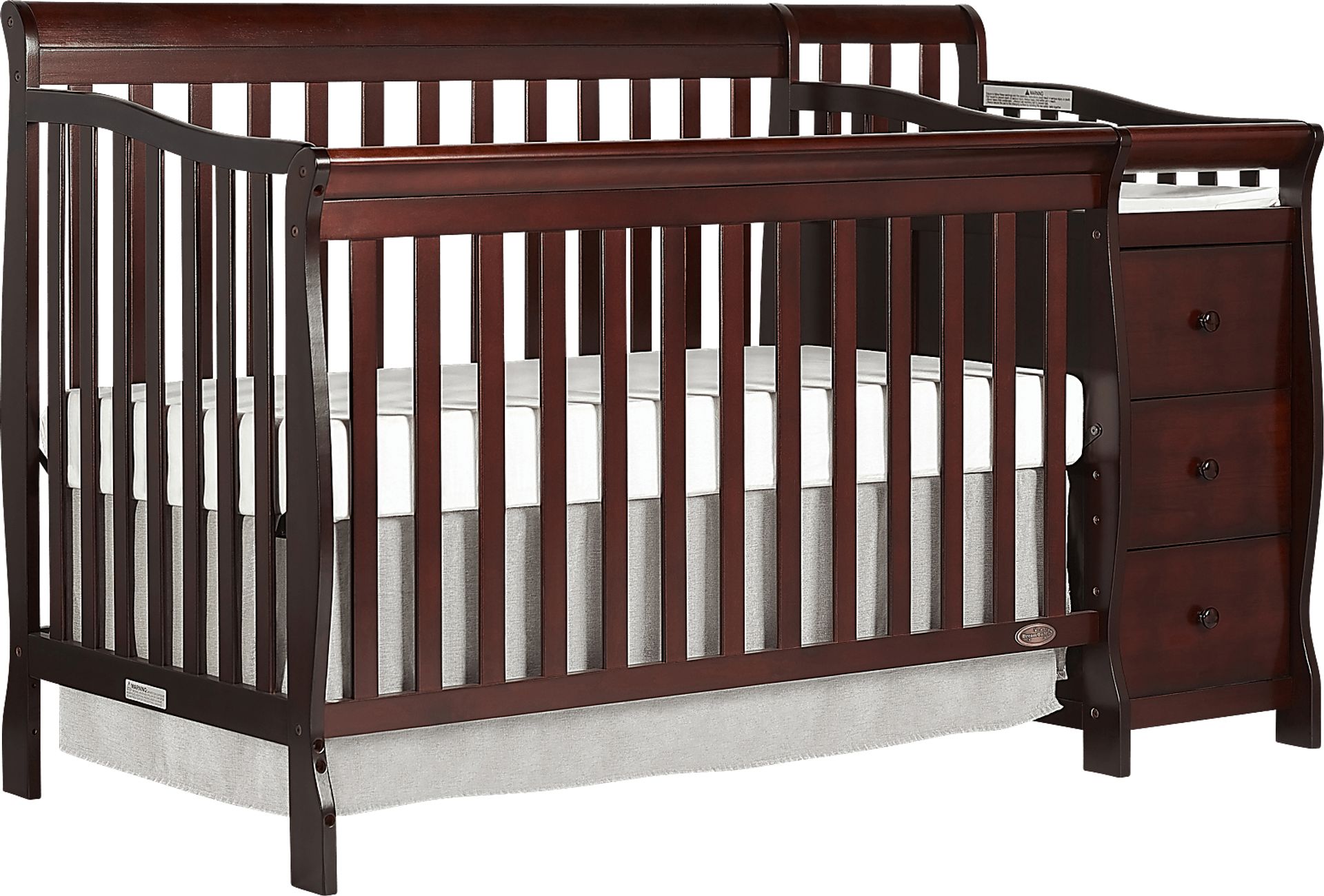 Bosley Espresso Convertible Crib and Changer - Image 1