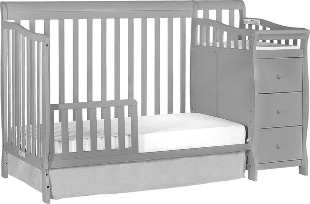 Bosley Gray Convertible Crib and Changer - Thumbnail - Image 2