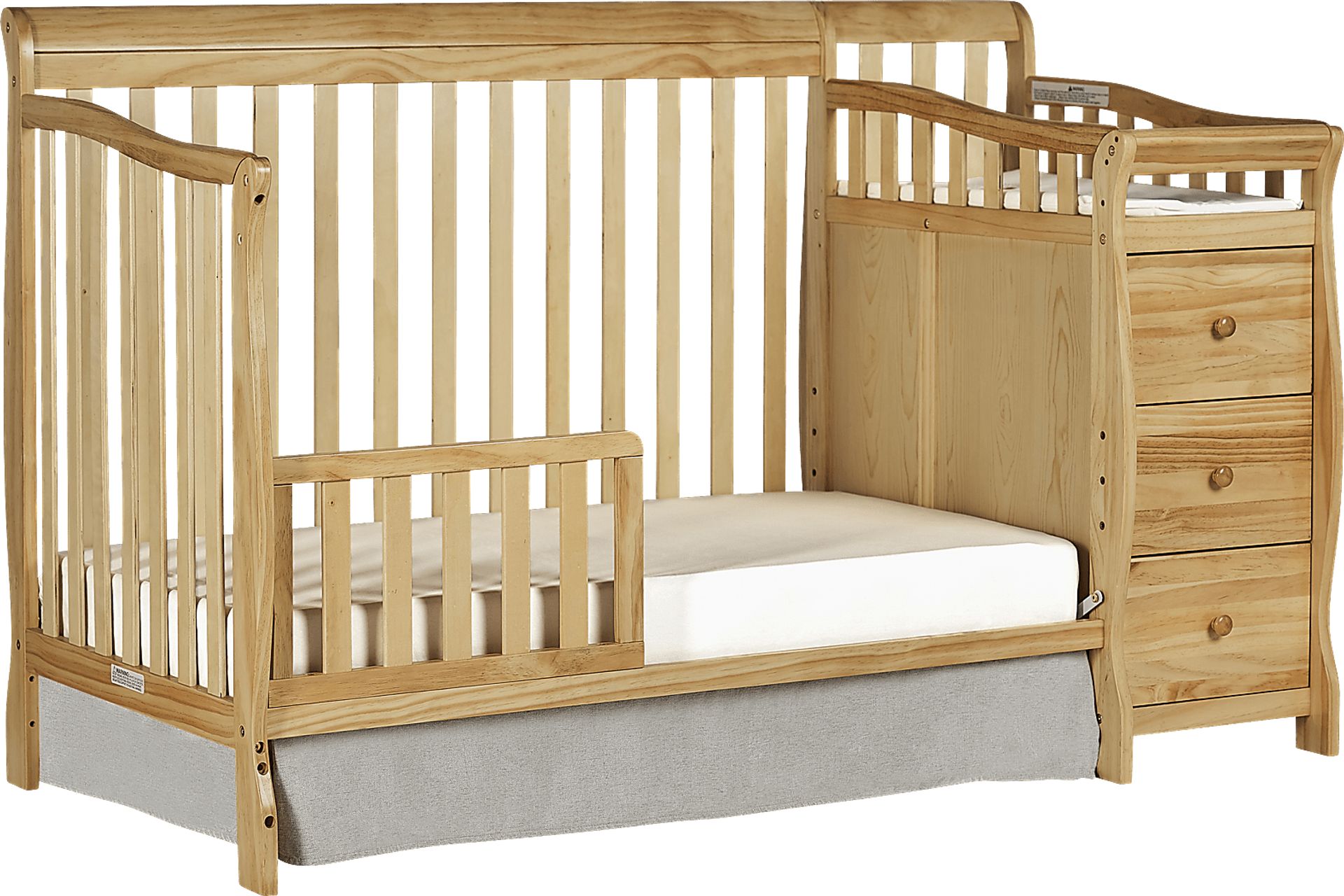Bosley Natural Convertible Crib and Changer - Image 2