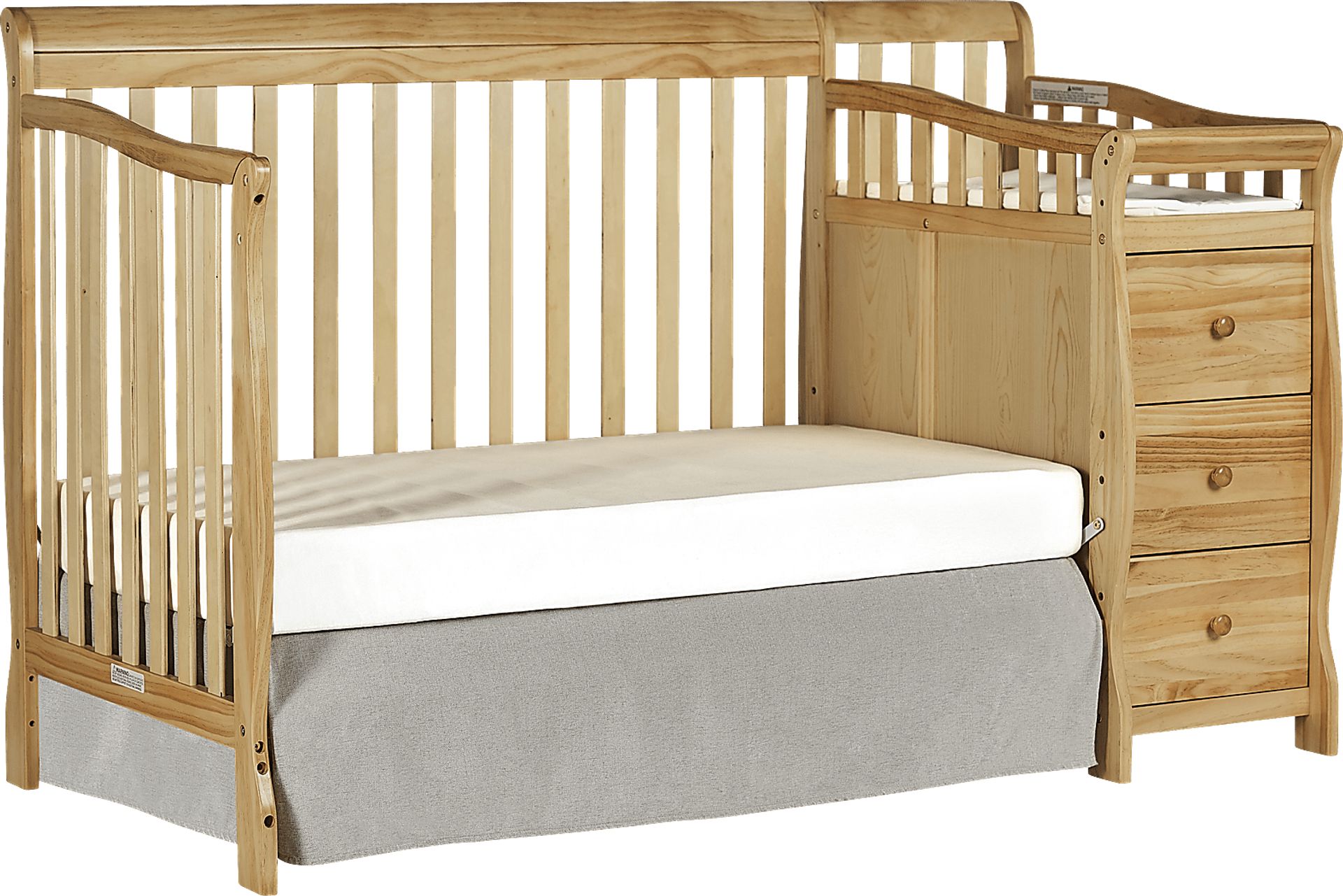 Bosley Natural Convertible Crib and Changer - Image 3