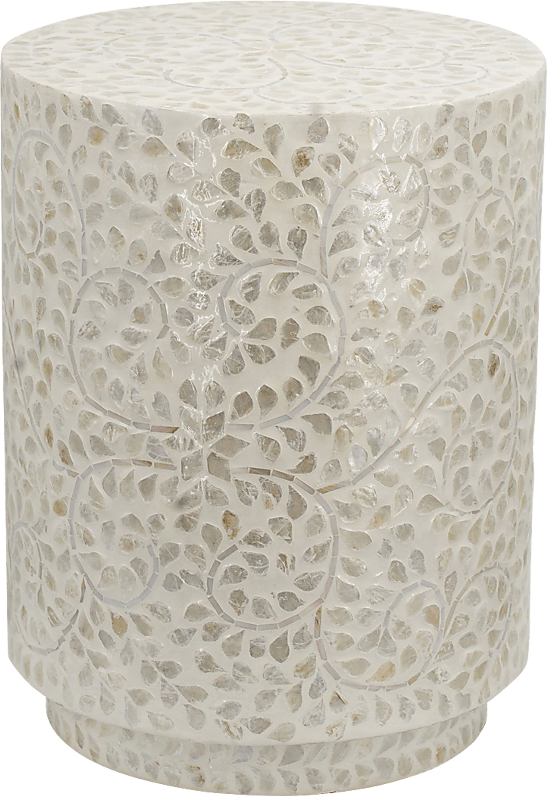 Bossant White Accent Stool - Image 1